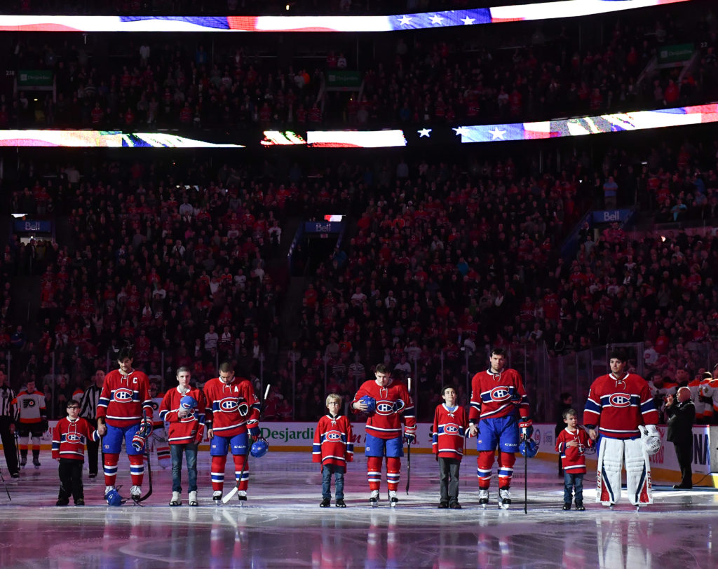 Les Canadiens rendent hommage aux enfants de Leucan