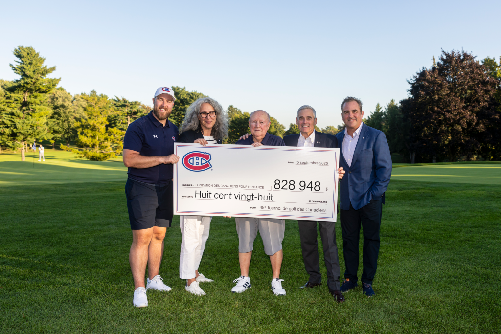 Canadiens Golf Tournament raises $828,948 for the Foundation